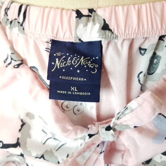 Nick & Nora Pink L/S 2pc Cotton Bo Peep Counting Her Sheep Pajamas Ladies XL NEW - Picture 10 of 10
